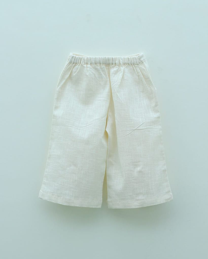 Daisy White Bow Pants