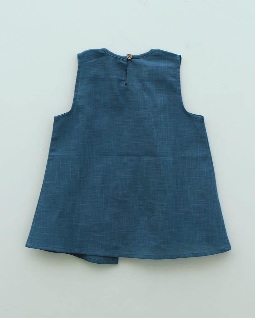 Berry Blue Asymmetrical Top