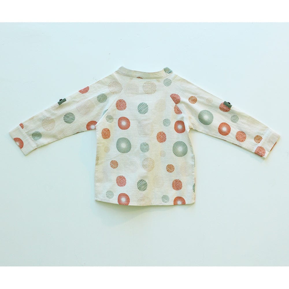 Earthy Green Smart Pants + Little Man Polka Dot Shirt