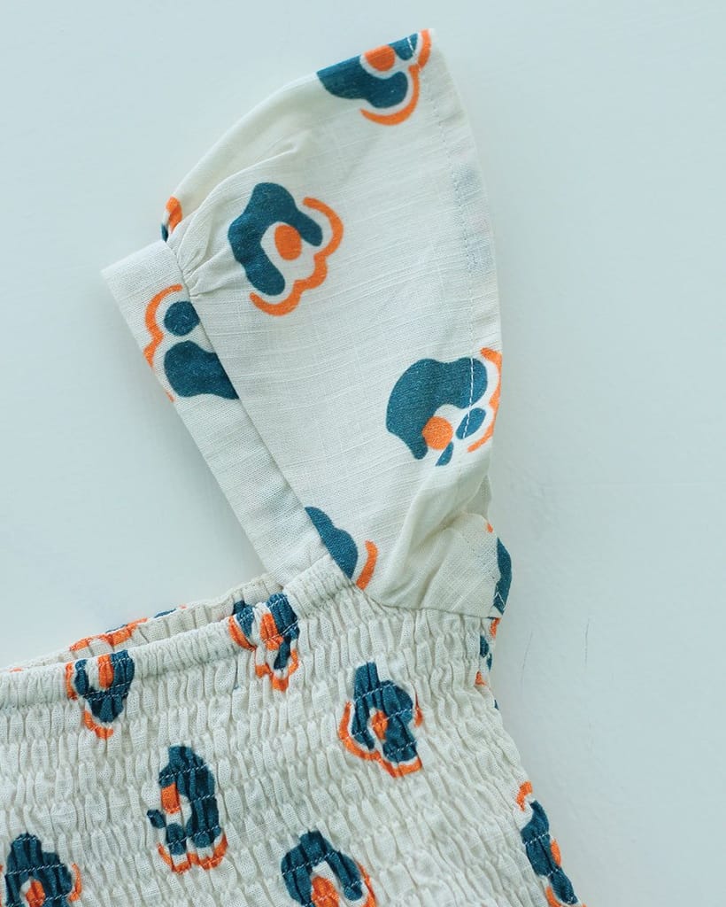 Marigold Tie-Up Tier Dress + Whimsical White Floral Dress