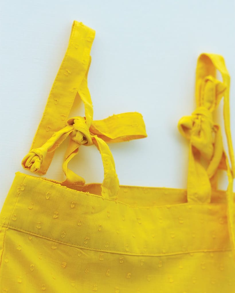 Marigold Tie-Up Tier Dress + Whimsical White Floral Dress