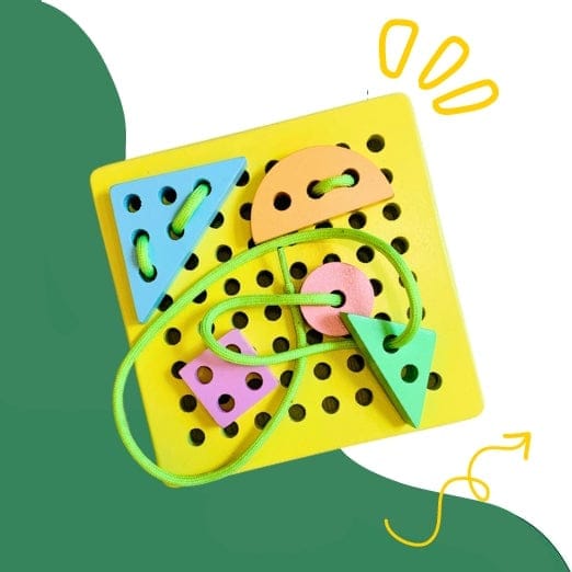 Lacing Board with 6 Pieces