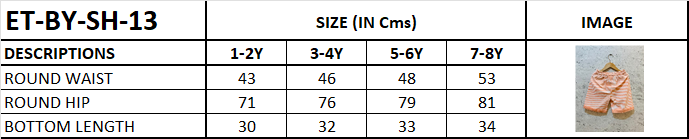 Orange Striped Pleated Shorts