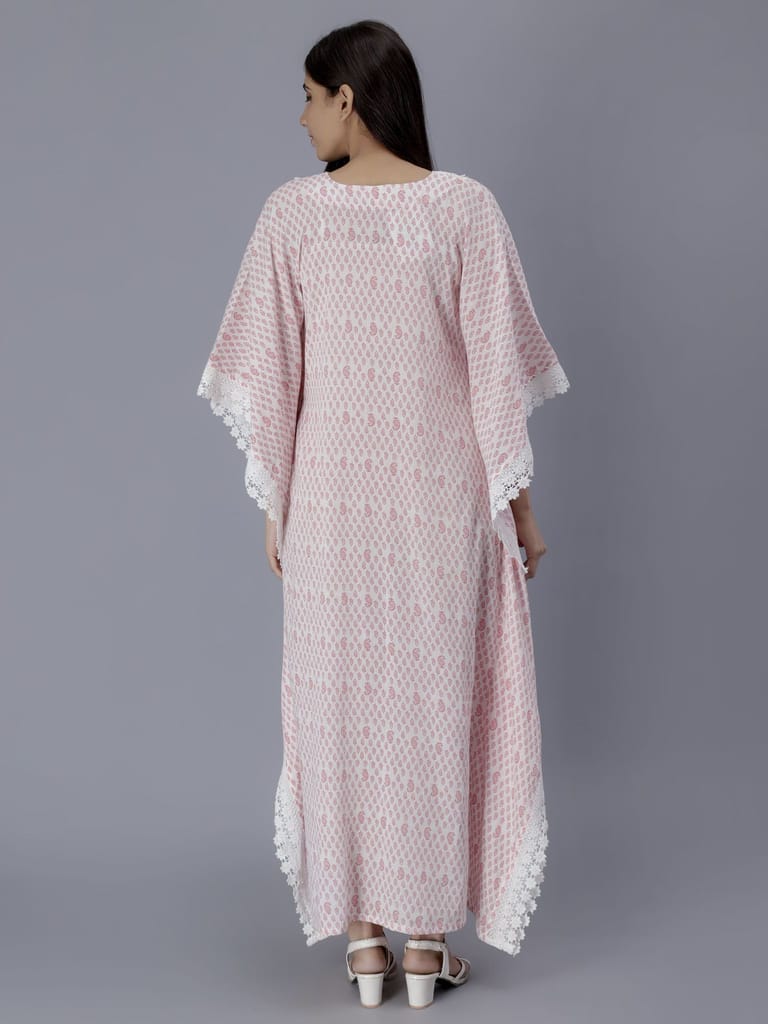 V-Neck Kaftan Dress