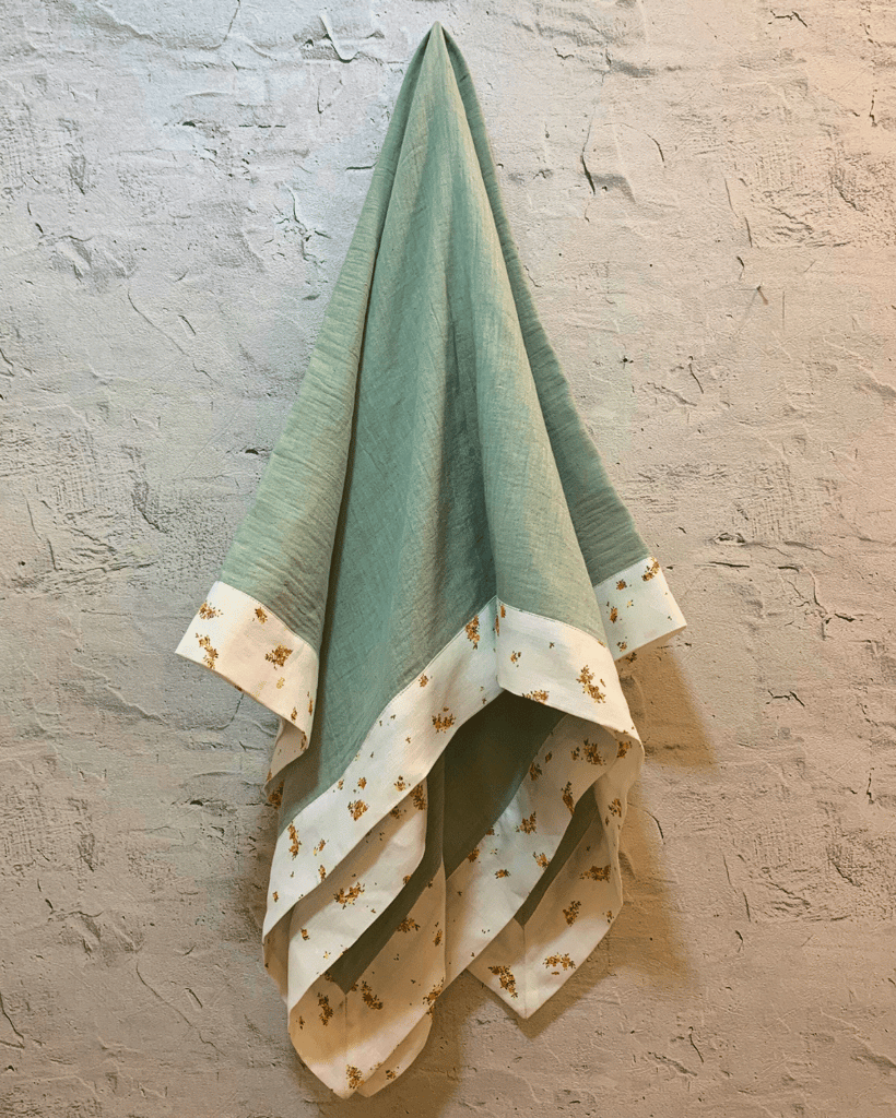 Newborn Baby Gift Box for Baby Girls (Set of 6) | Green Patchwork | Ideal for 0-12months