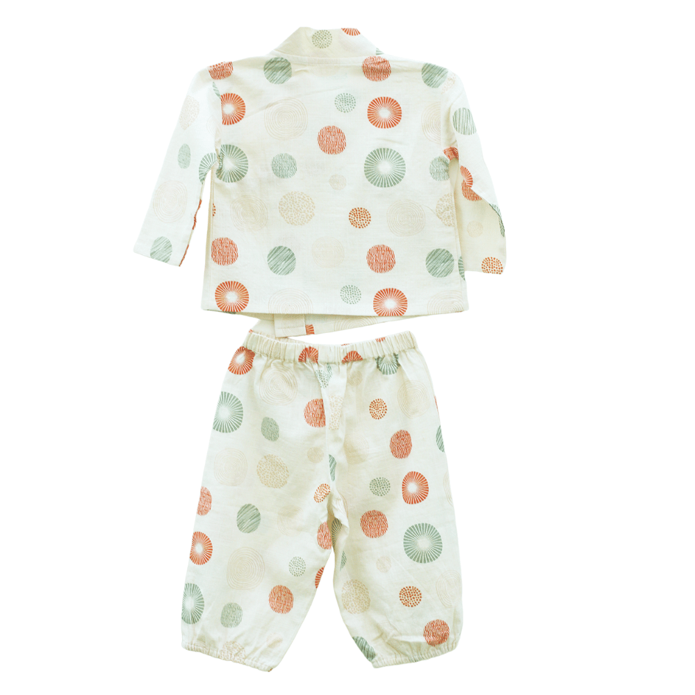 Newborn Baby Gift Box (Set of 4) | Orange Patchwork | Ideal for 0-12months