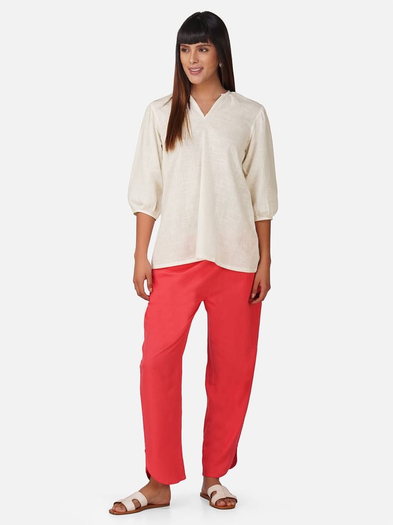 Casual Solid Co-ord Set for Women