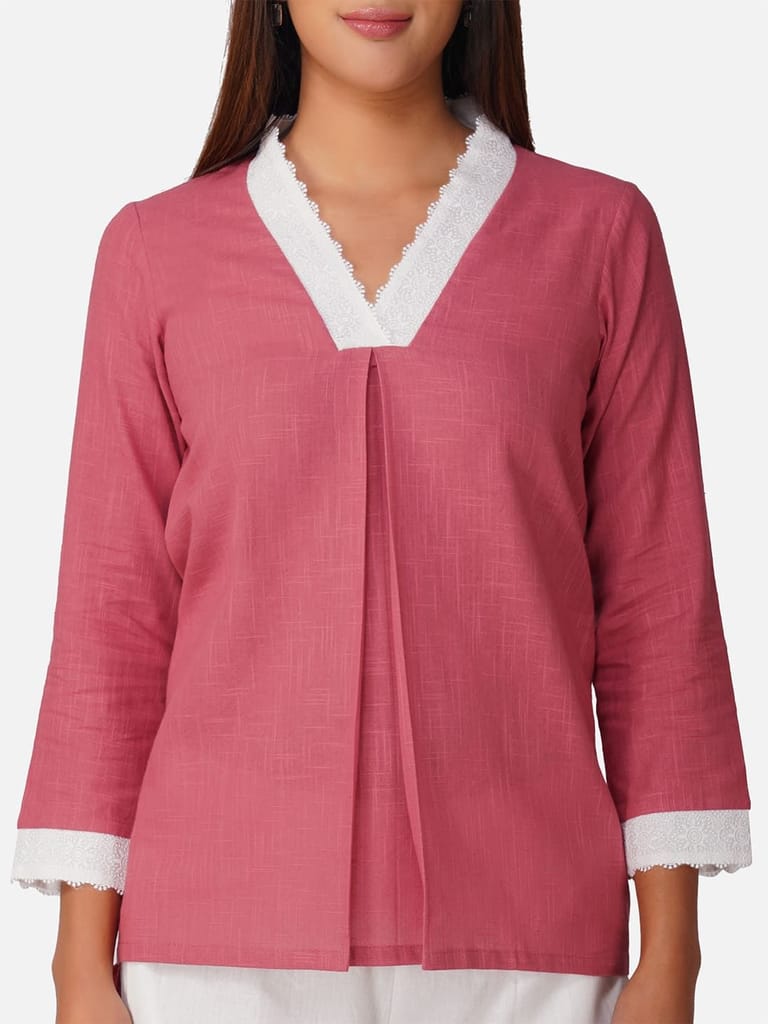 High Low Laced Women Co-ord Set