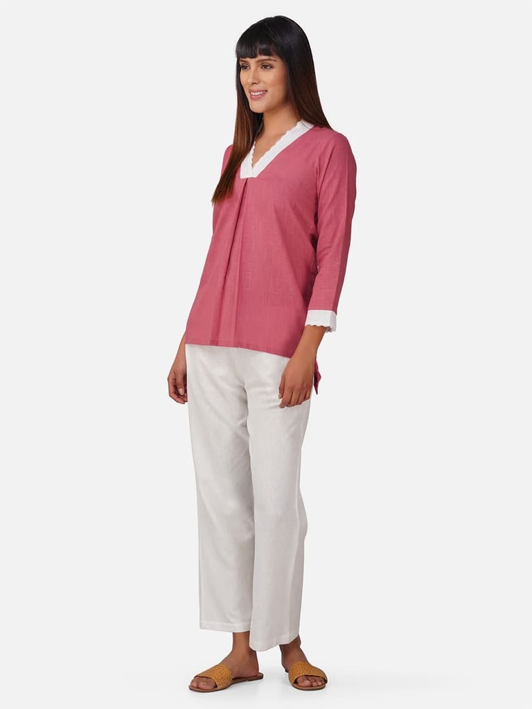 High Low Laced Women Co-ord Set