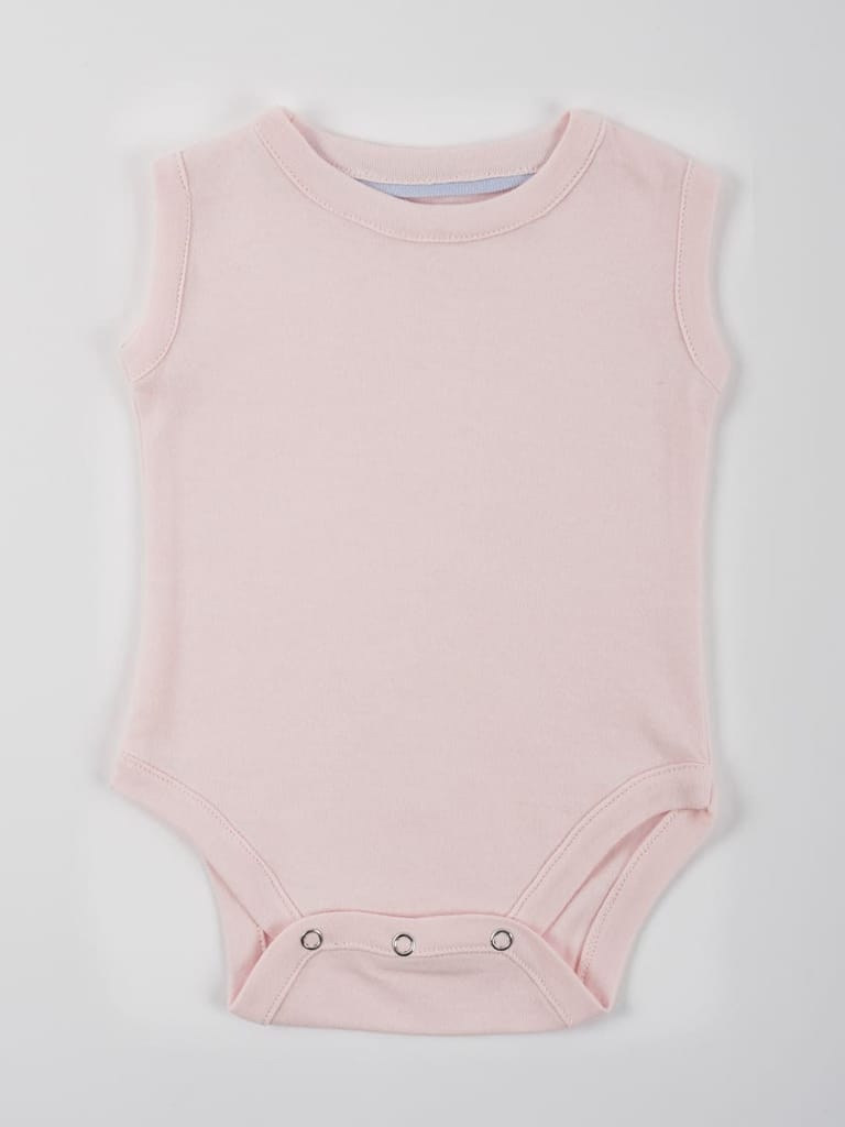 Pastel Pink Cotton Jersey Vest