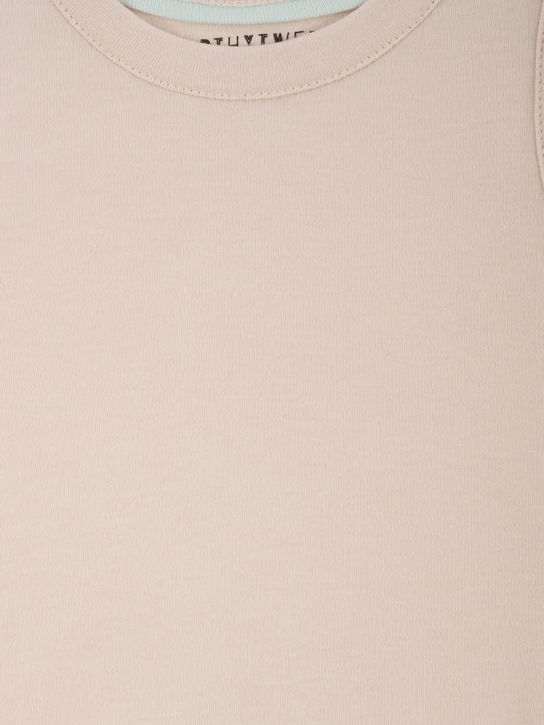 Pastel Parchment Cotton Jersey Vest