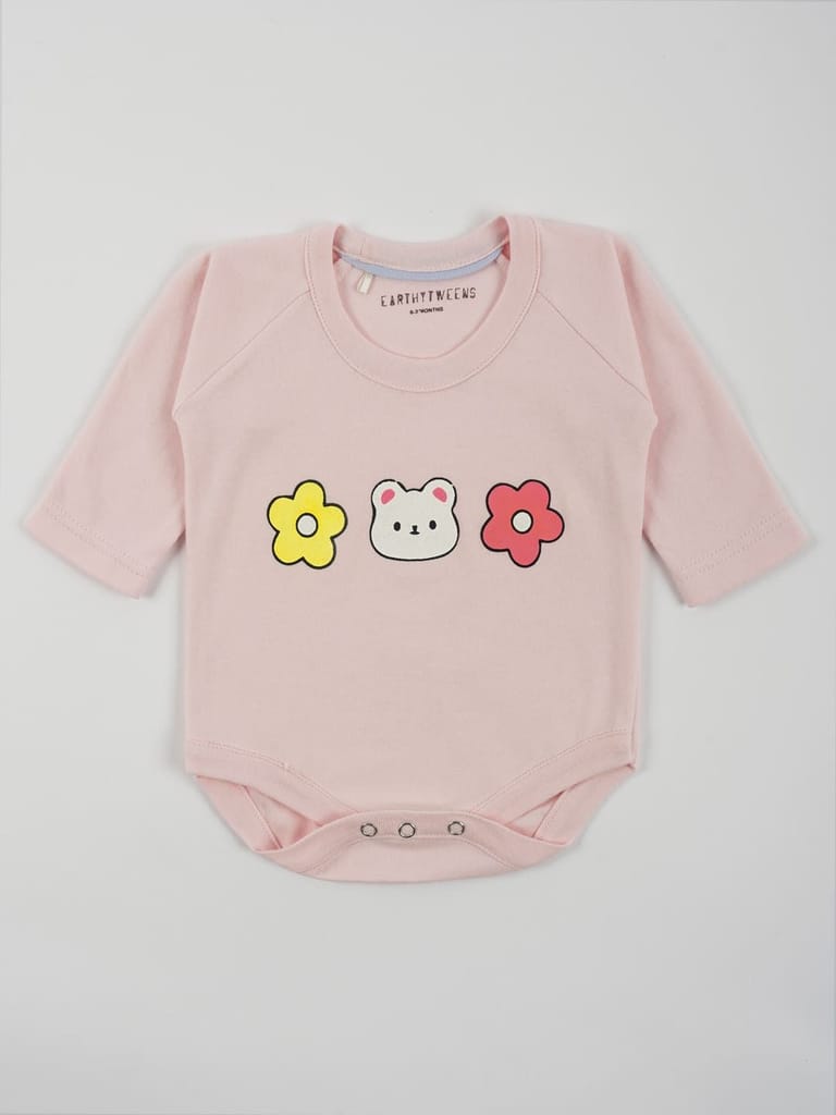 Pastel Pink Cotton Jersey Onesie