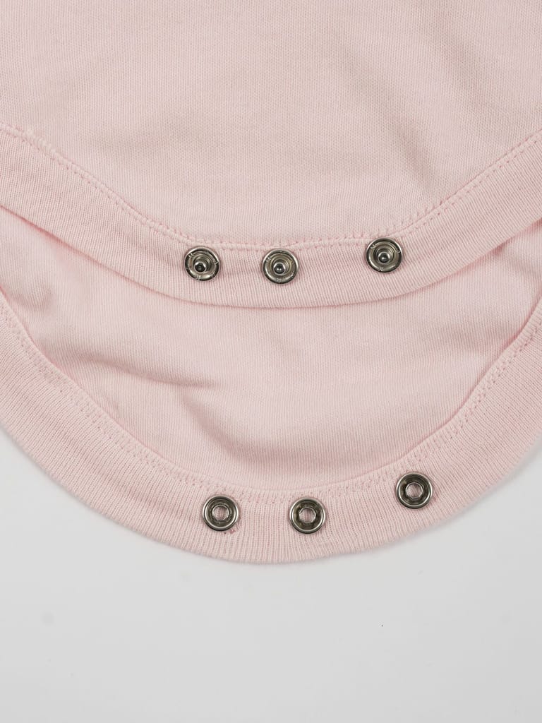 Pastel Pink Cotton Jersey Onesie