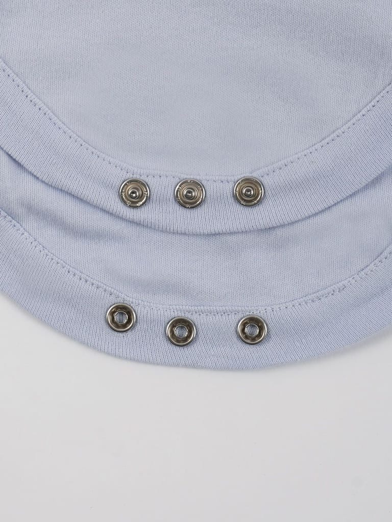 Heather Colored Cotton Jersey Onesie