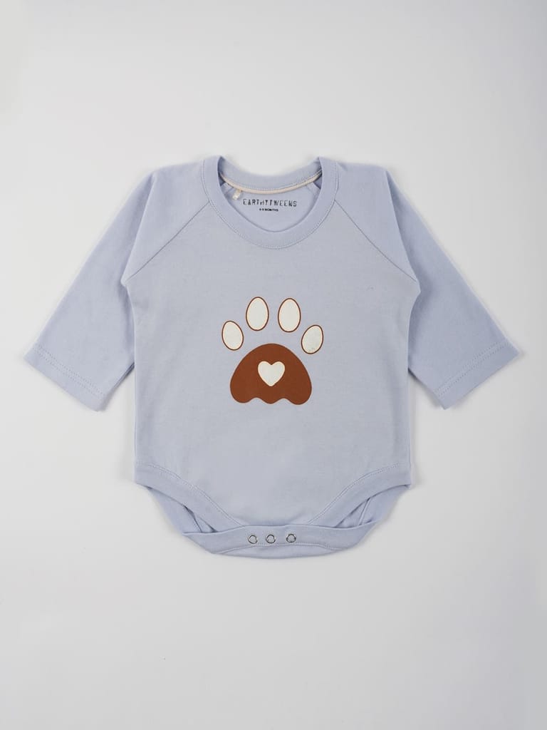 Heather Colored Cotton Jersey Onesie