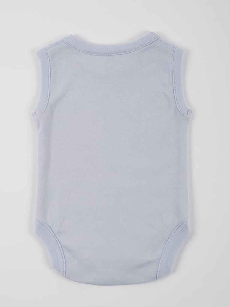 Tri-Colour Knit Cotton Jersey Vest Set