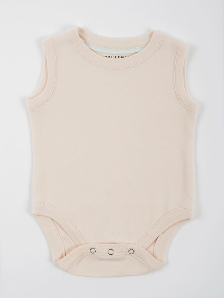 Tri-Colour Knit Cotton Jersey Vest Set