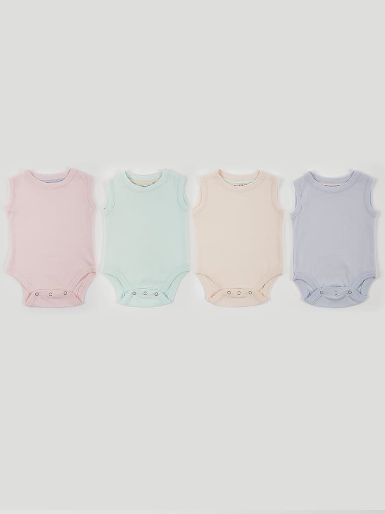 Summer Baby Knit Vest Set Of 4