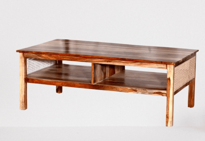 Jamani art craft; Wooden Centre Table for Living Room, Drawing Room & Office, Diamond Design Coffee Table with 4 Drawer & Shelf Storage, Sheesham Wood, Teak Finish Jamani art craft; Wooden Centre Table for Living Room, Drawing Room & Office, Diamond Design Coffee Table with 4 Drawer & Shelf Storage, Sheesham Wood, Teak Finish