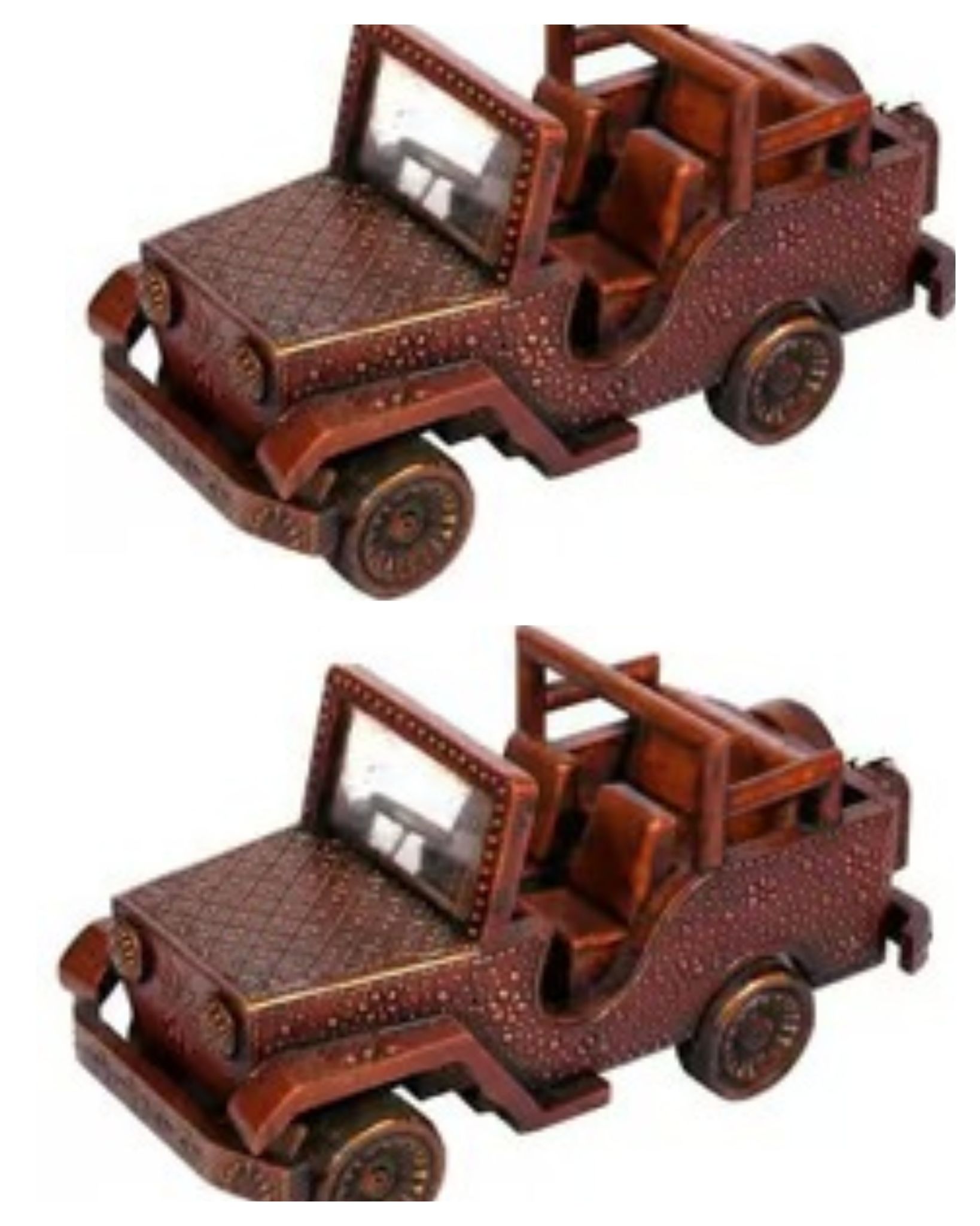 Wooden Hand Painted Toy/Jeep [ pack of 2]