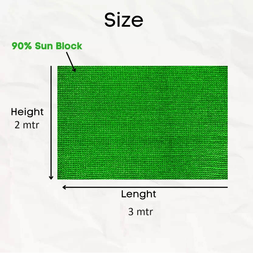 Greenery (7Ft'x10Ft')- Green Shade Net, 75% Sunlight Block For Gardening/Plants/Balcony Portable Green House (Green)