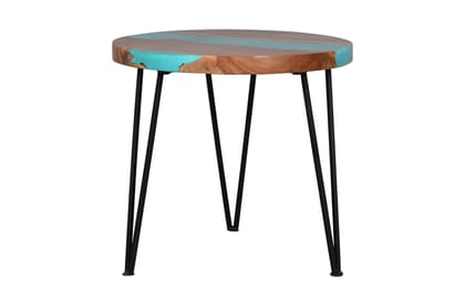 THE ARTIGIANO; Special Blue River Epoxy Table/Deep Sea Blue Table/Center Table Special Order (Wood)