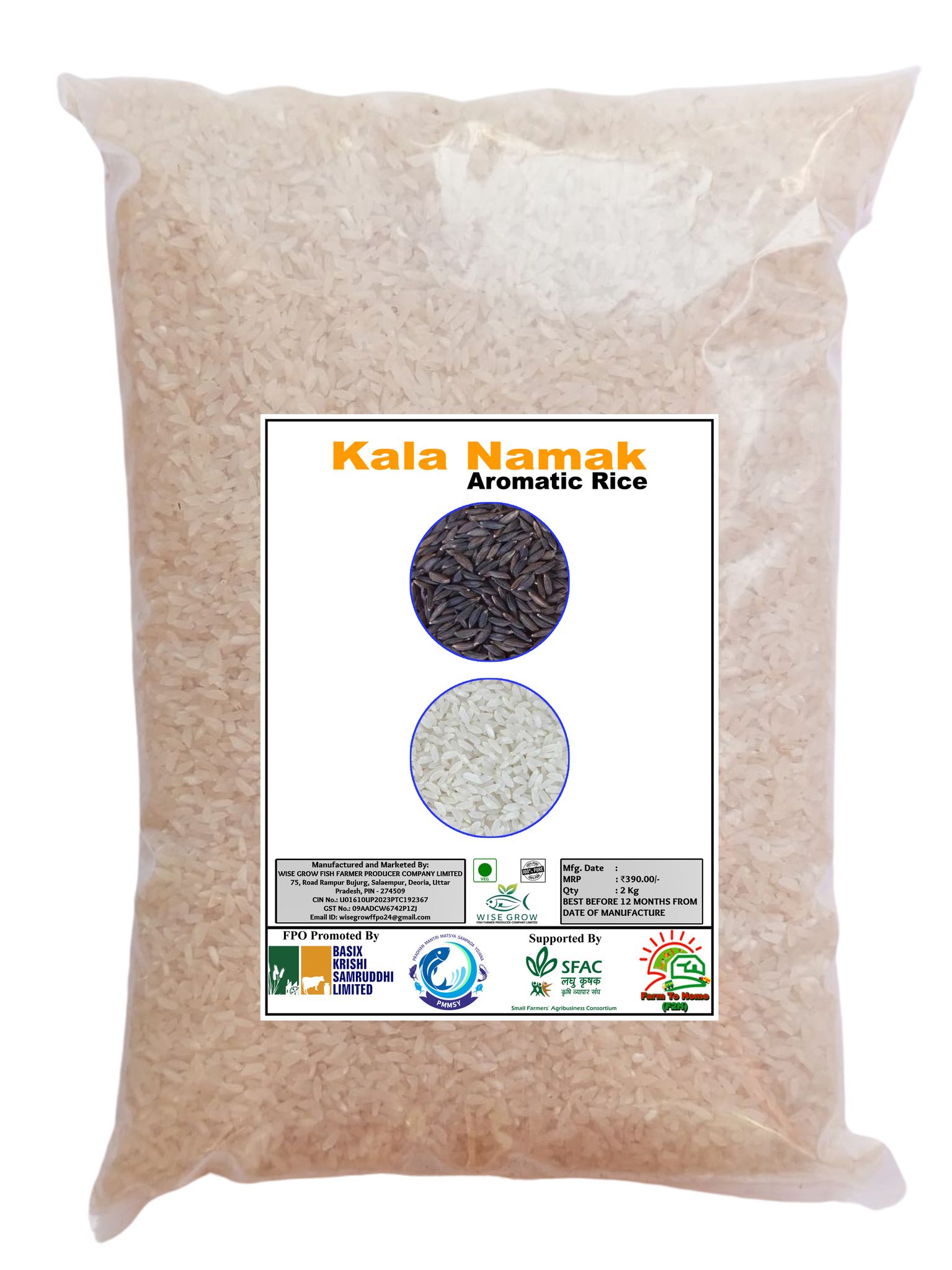 Aromatic Rice - Kala Namak, 2 Kg