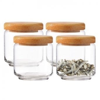 ocean pop jar with Wooden lid