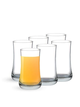 Ocean Aloha Highball Tumbler, 280ml, Set Of 6,Transparent