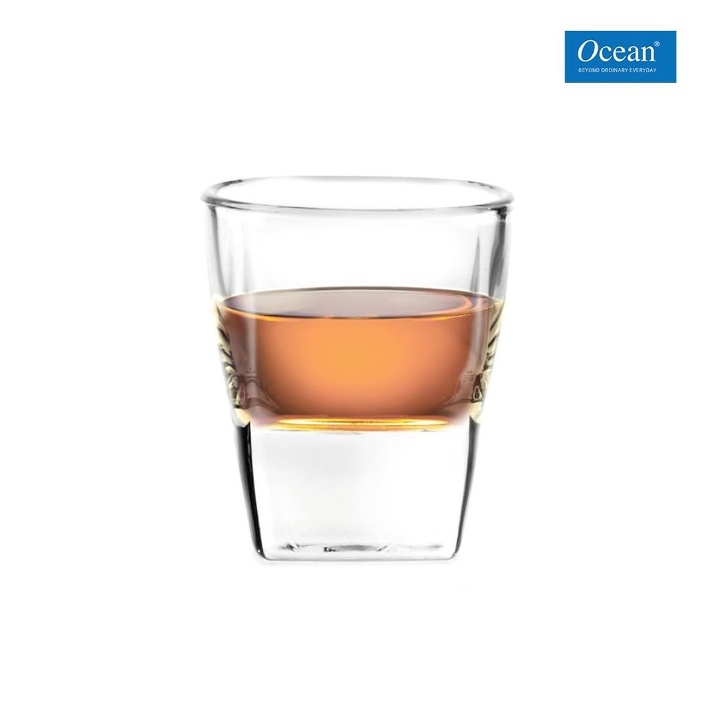 Ocean Plaza Shot Glass Set (55 ml, Clear, Pack Of 12)