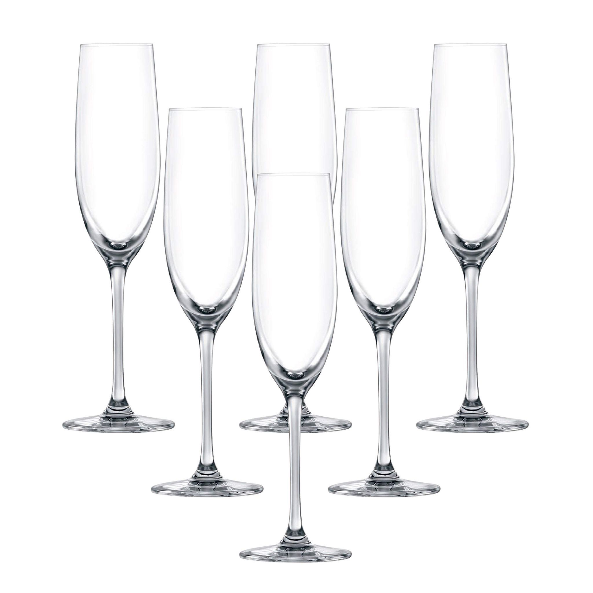 LUCARIS Bangkok Bliss Champagne Wine Glass Set 180 ml | Red Wine & White Wine Party Glasses