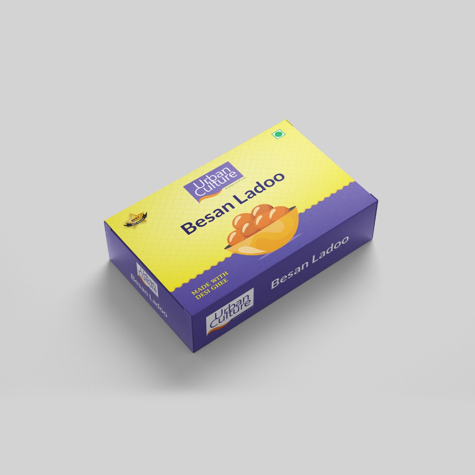 Urban Culture Besan Ladoo | Made with Desi Ghee - 200g | HANDMADE