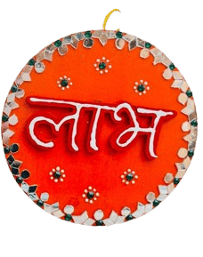 Stylish Home - - and - - Decor शुभ लाभ्यम् Shubh Labhyam - Wooden Wall Hanging for Diwali Decora