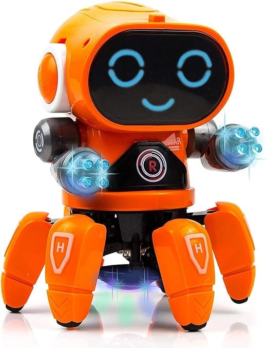 VGRASSP Bot Robot Pioneer Colorful Lights and Music All Direction Movement Dancing Robot Toys for Boys and Girls (Color as per stock availability)