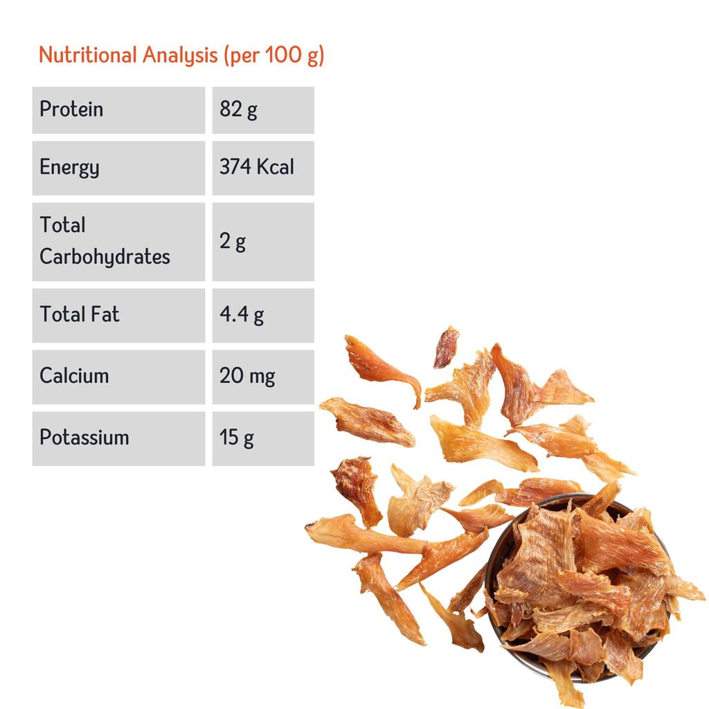 Nuts over Mutts Dehydrated Chicken Jerky. Single Ingredient Treat Chicken Breast only. Crispy, All-Natural, no preservatives, no Chemicals. 1 Pack (100 gm)