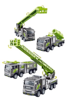 KTRS Enterprise Engineering car Series turbojet car Ladder car Climbing car Water Tank car Alloy+ABS Material Drop-Proof Traffic Model Toy Gift That Children Like