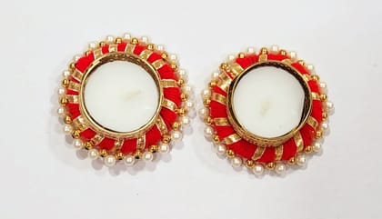 Elegant Pearl Beaded Traditional Tealight Candle Holders Elegant Pearl Beaded Traditional Tealight Candle Holders