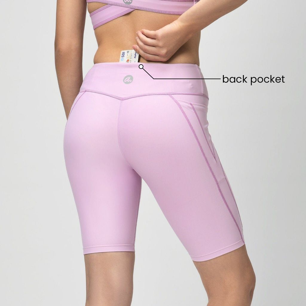 Tic Tac Cycling Shorts - Cotton Candy Pink