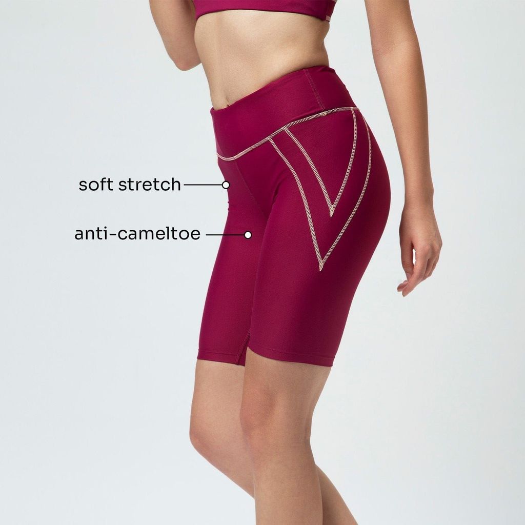 Tic Tac Cycling Shorts - Caramel Magenta