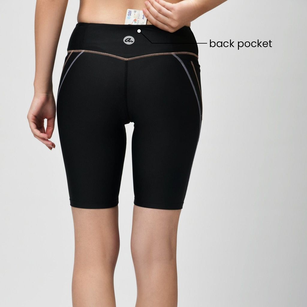 Tic Tac Cycling Shorts - Twilight Black