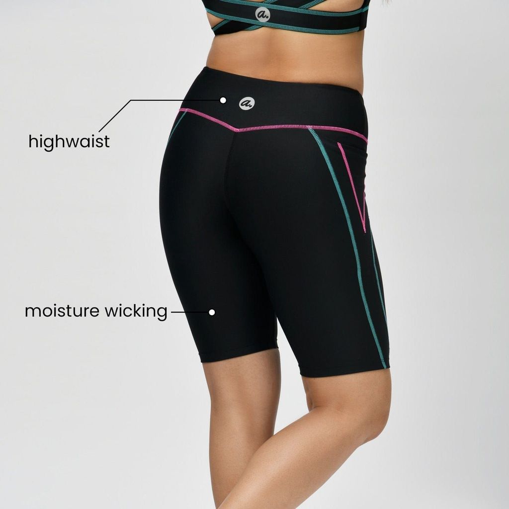 Tic Tac Cycling Shorts - Phoenix Black