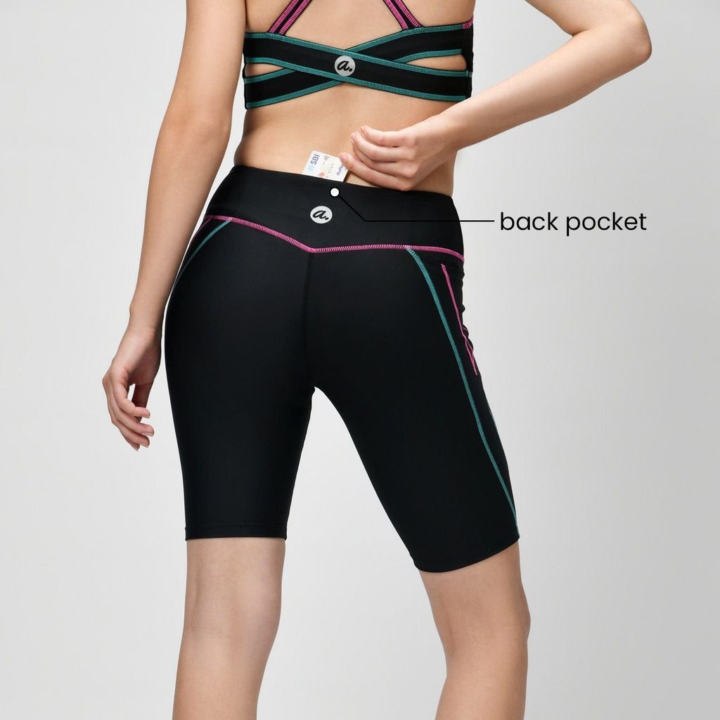Tic Tac Cycling Shorts - Phoenix Black