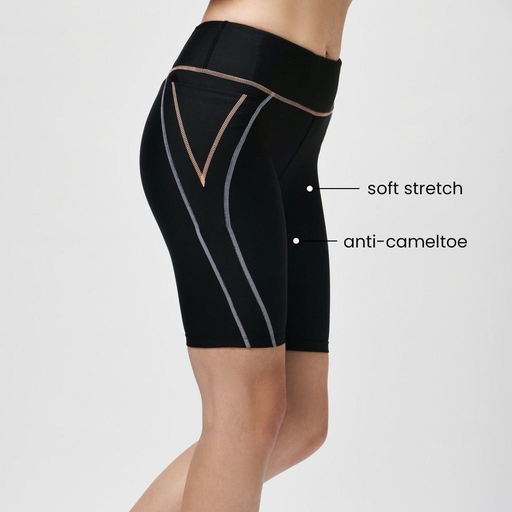 Tic Tac Cycling Shorts - Twilight Black