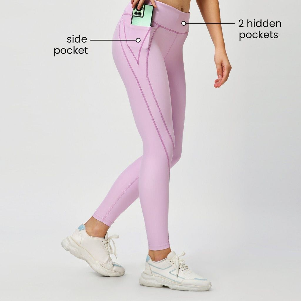Extreme Uplift Leggings - Cotton Candy Pink ( Full Length )