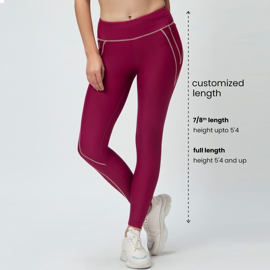 Extreme Uplift Leggings - Caramel Magenta ( Full Length )