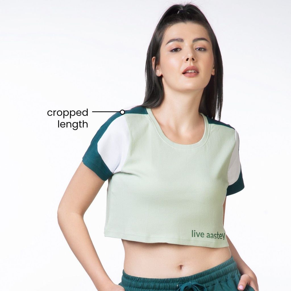 Am-To-Pm Crop Top - Forest Green