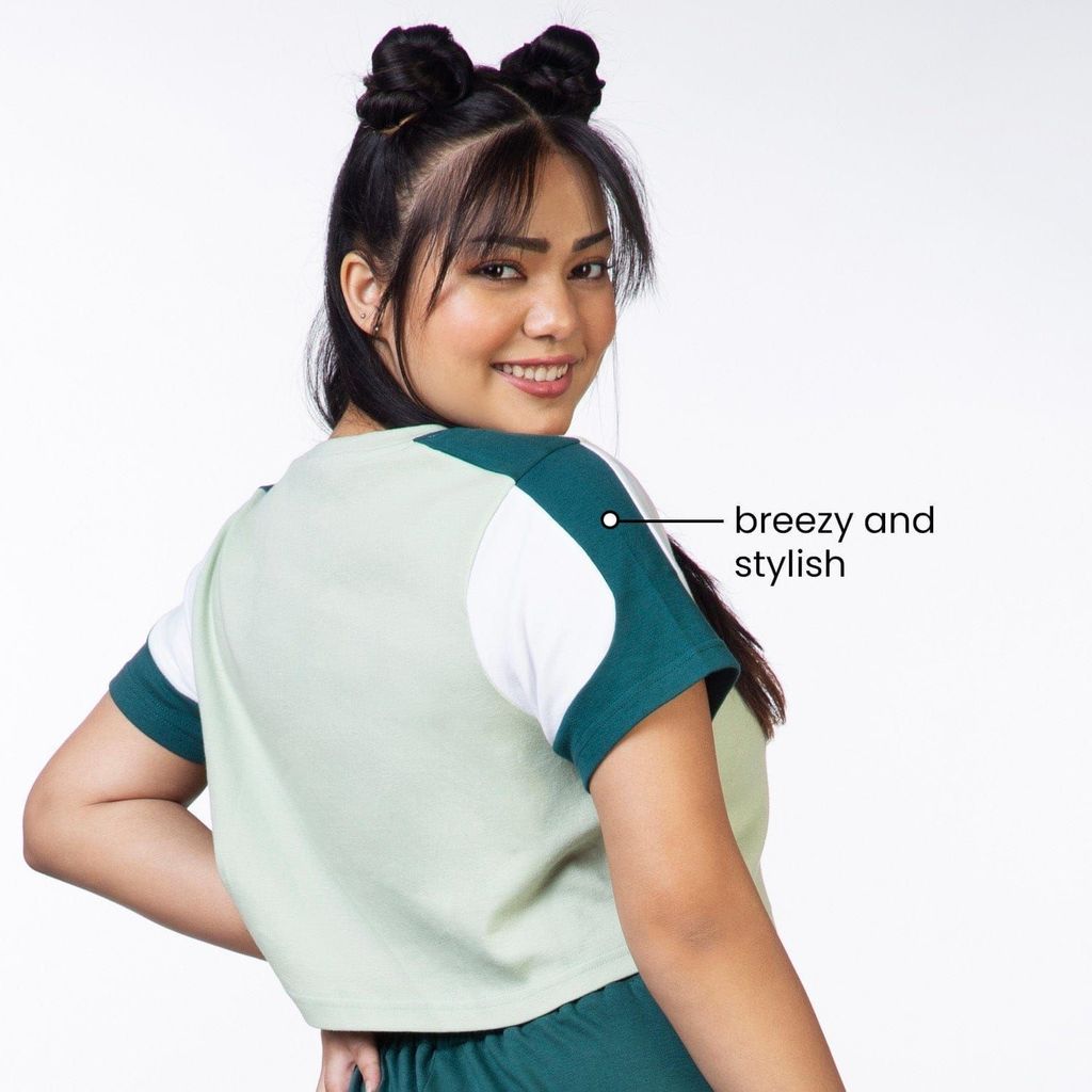 Am-To-Pm Crop Top - Forest Green