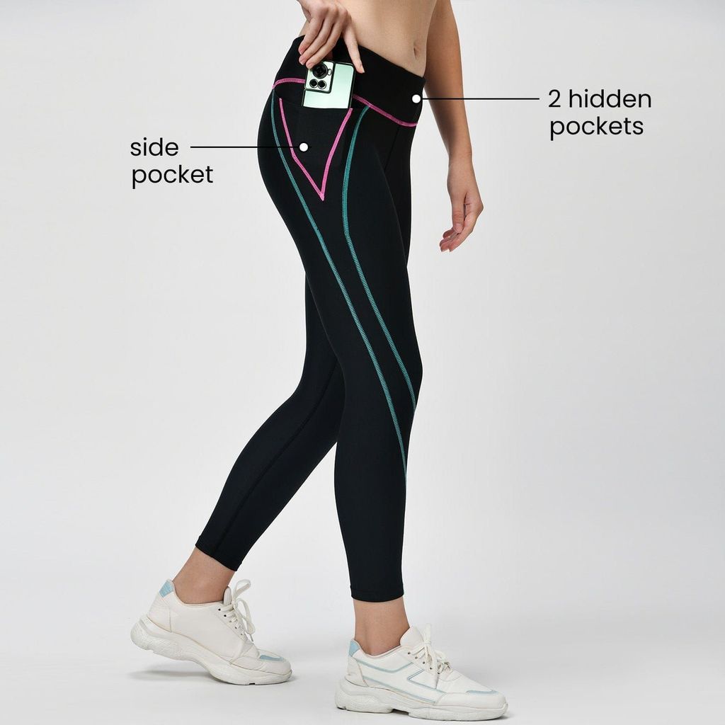 Extreme Uplift Leggings - Phoenix Black ( Full Length )