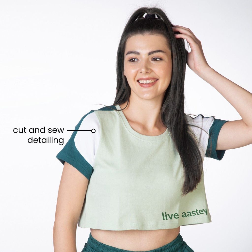 Am-To-Pm Crop Top - Forest Green
