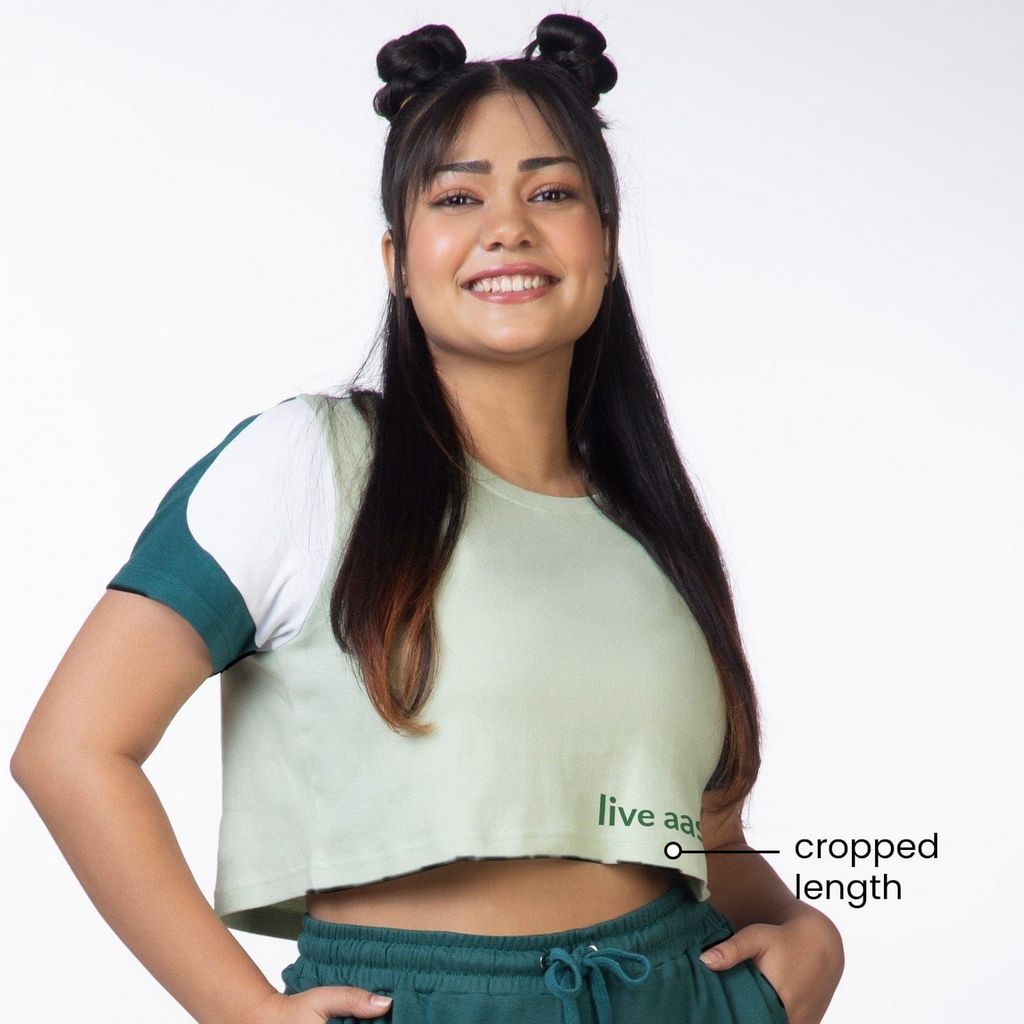 Am-To-Pm Crop Top - Forest Green